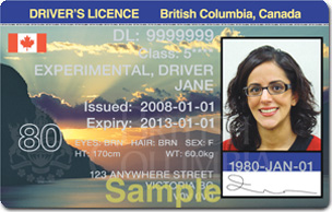カナダの運転免許証