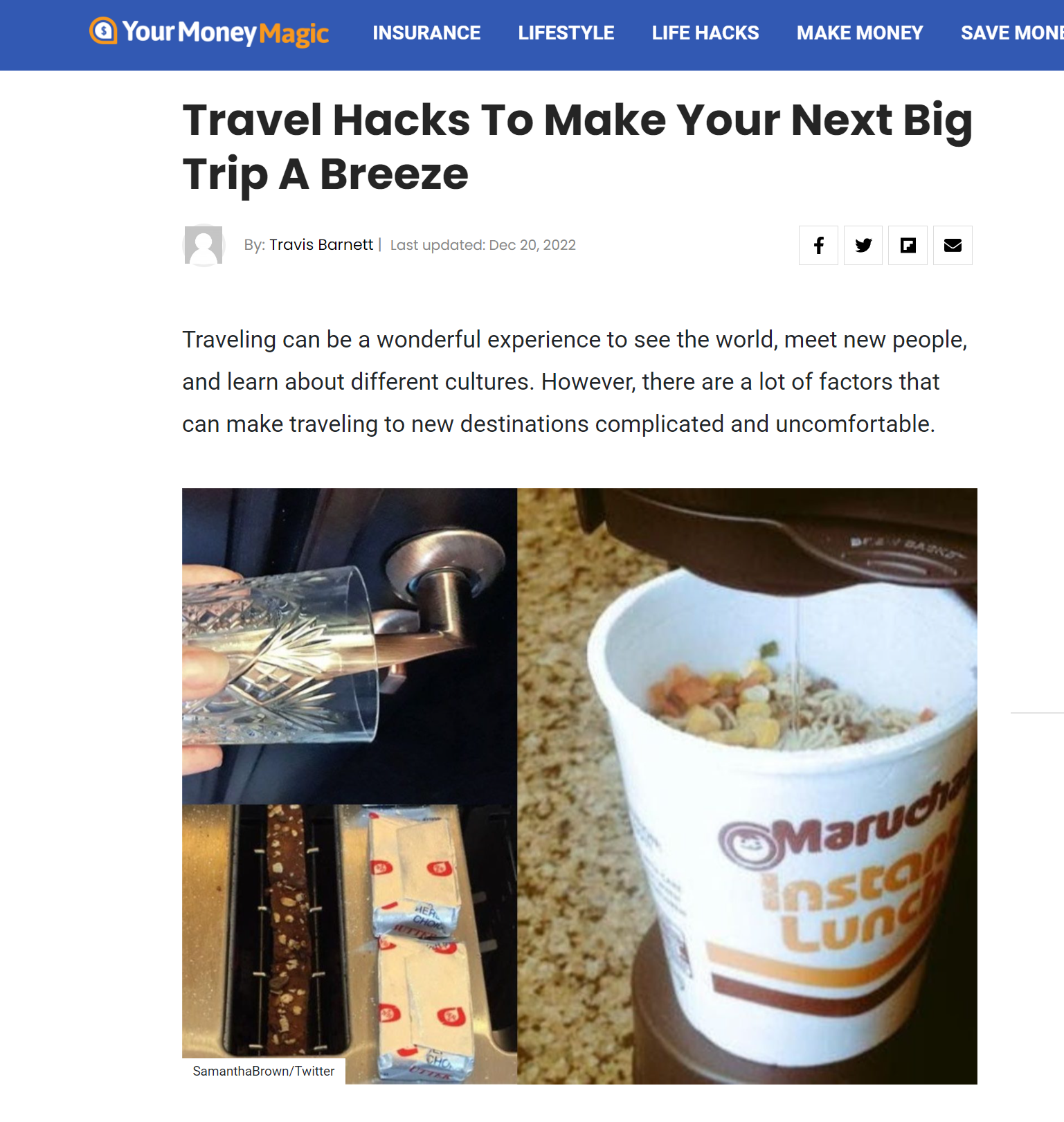 Travel hack